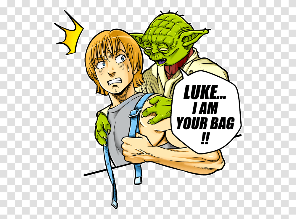 Yoda And Luke Skywalker Preview Cartoon, Comics, Book, Manga, Person Transparent Png