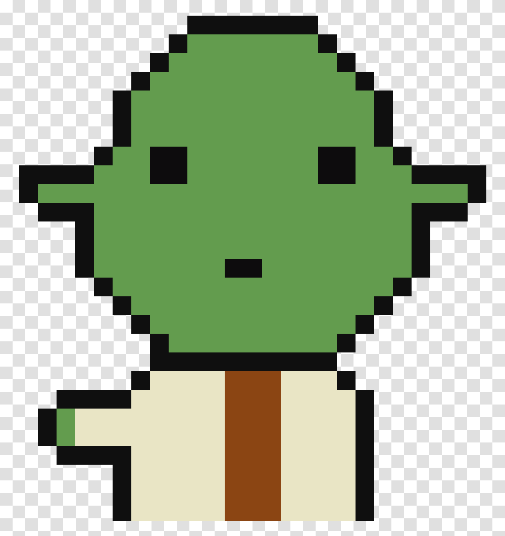 Yoda Force Push, Green, Cross Transparent Png