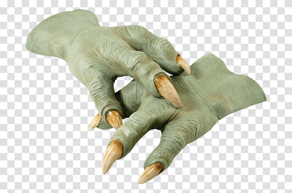 Yoda Latex Hands Yoda Hand, Hook, Claw, Elephant, Wildlife Transparent Png