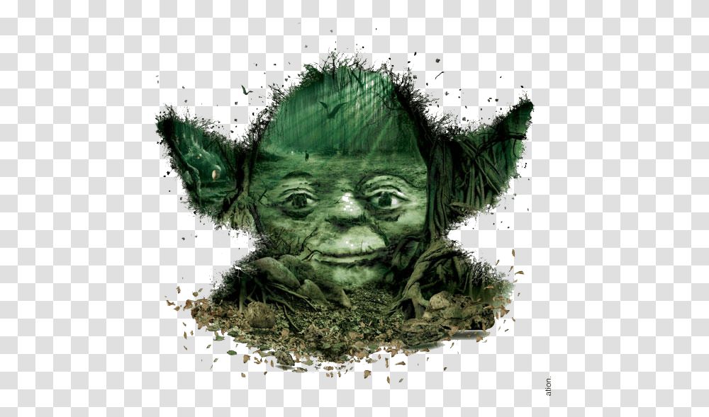 Yoda Star War Poster, Green, Head, Alien Transparent Png