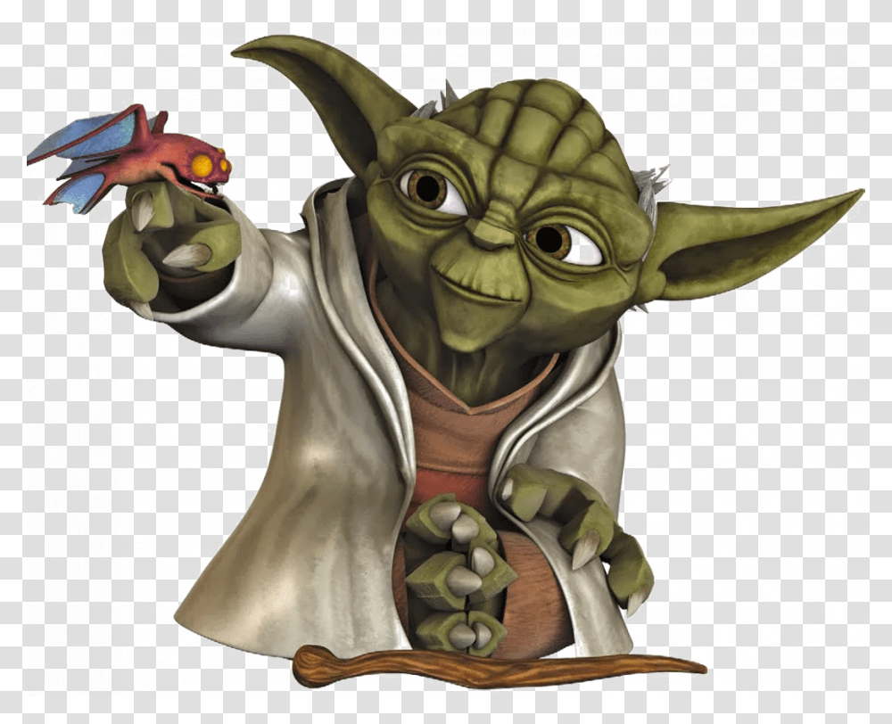 Yoda Star Wars The Clone Wars, Animal, Mammal, Figurine Transparent Png
