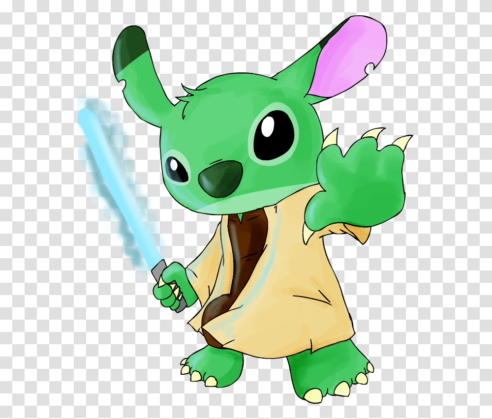 Yoda Stitch By Leniproduction, Elf, Toy, Plush Transparent Png