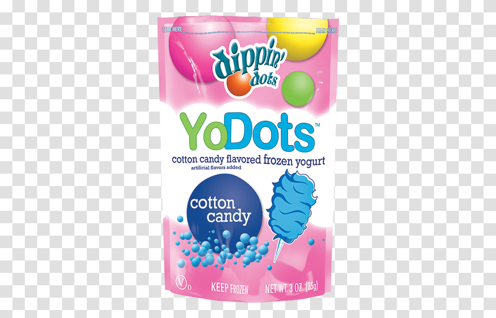 Yodots Cotton Candy Dippin Dots, Advertisement, Flyer, Poster, Paper Transparent Png