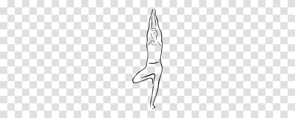 Yoga Sport, Silhouette, Lighting, Back Transparent Png