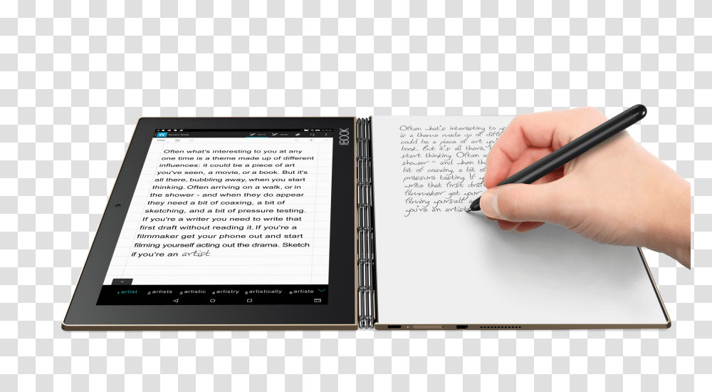 Yoga Book 10.1 Windows, Person, Human, Computer Transparent Png