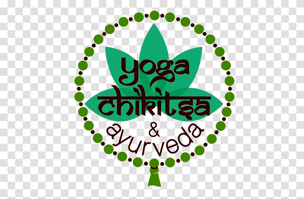 Yoga Chikitsa Green Circle Logo, Symbol, Flyer, Emblem, Text Transparent Png
