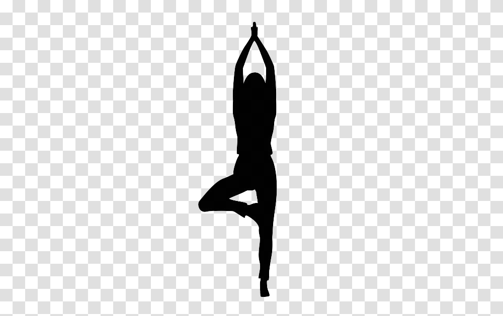 Yoga Clipart Tree Pose, Silhouette, Kneeling, Person, Human Transparent Png