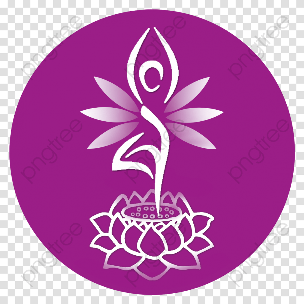 Yoga Logo Original All Exclusive Hd Yoga Logo Design, Purple, Floral Design Transparent Png