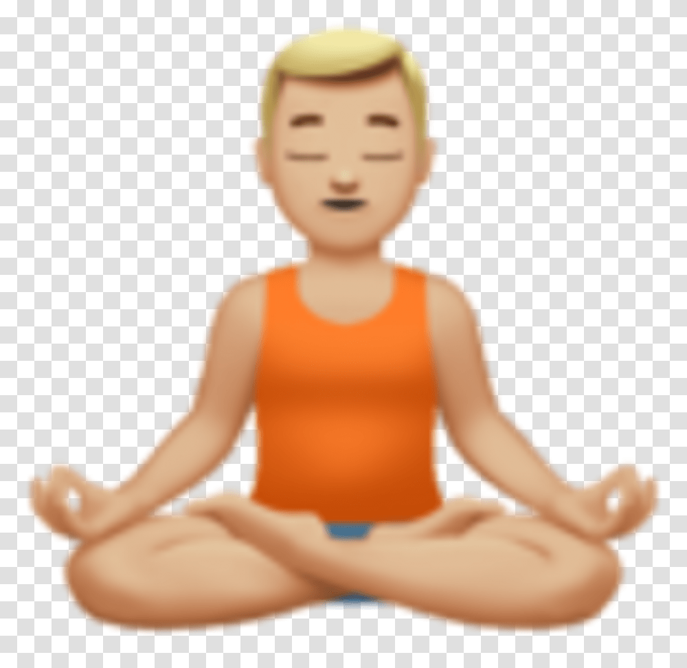 Yoga Man Emoji, Person, Human, Fitness, Working Out Transparent Png