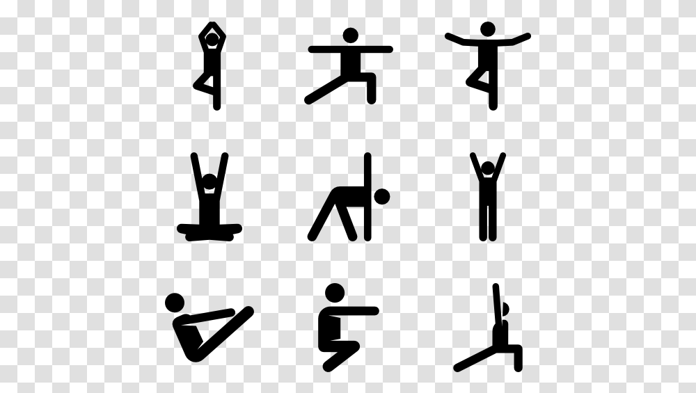 Yoga Pictograms Yoga Pose Icon, Gray, World Of Warcraft Transparent Png