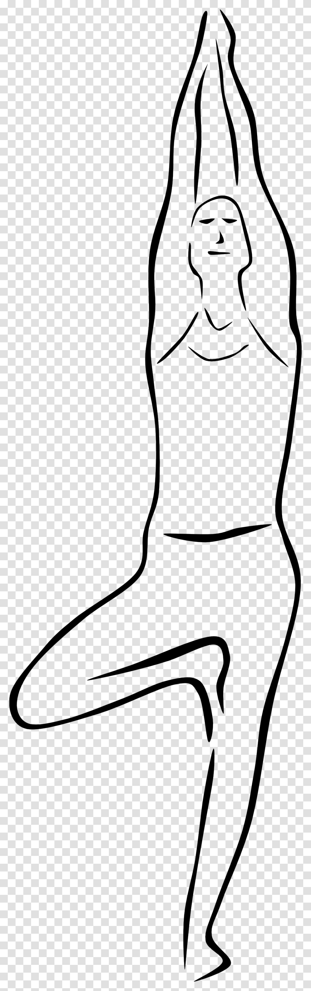 Yoga Pose Clipart Black And White, Footwear, Shoe, Torso Transparent Png