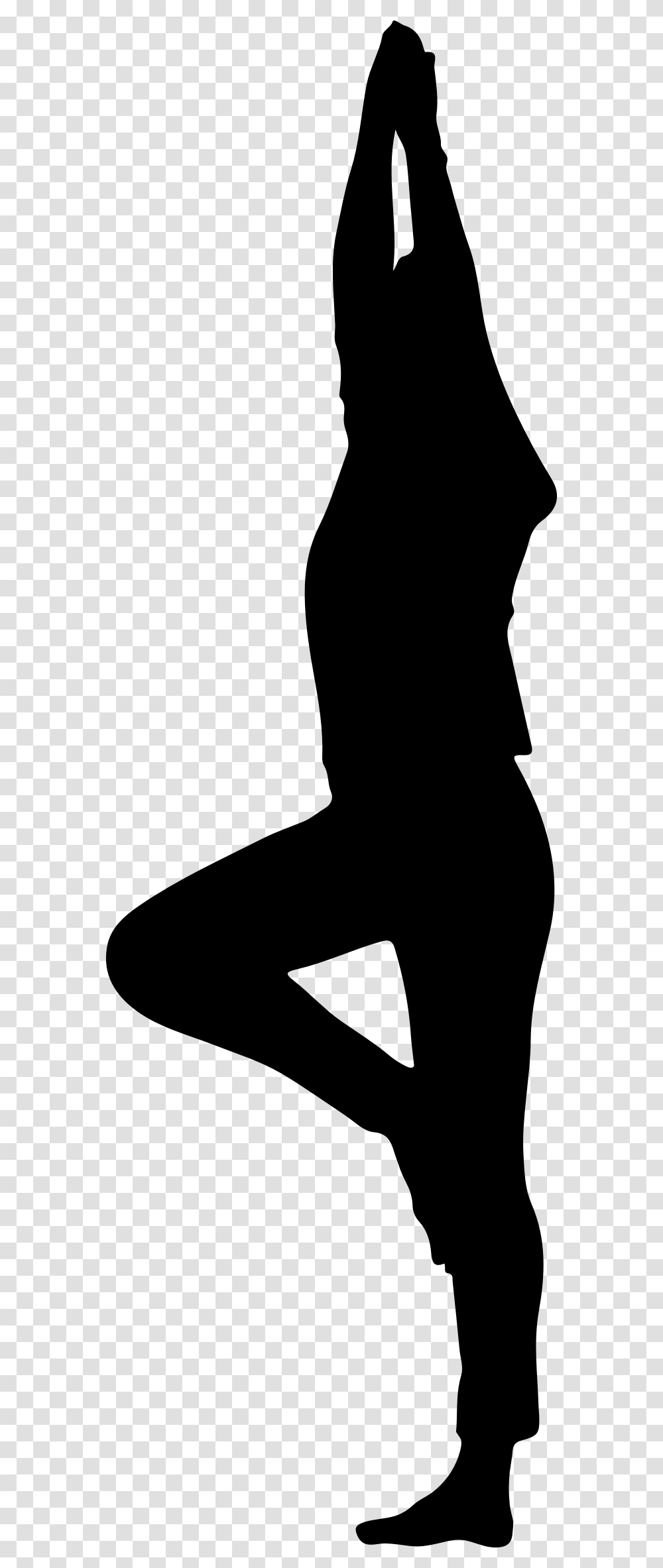 Yoga Pose Silhouette Download Silhouette Of Yoga Poses Clipart, Gray, World Of Warcraft Transparent Png