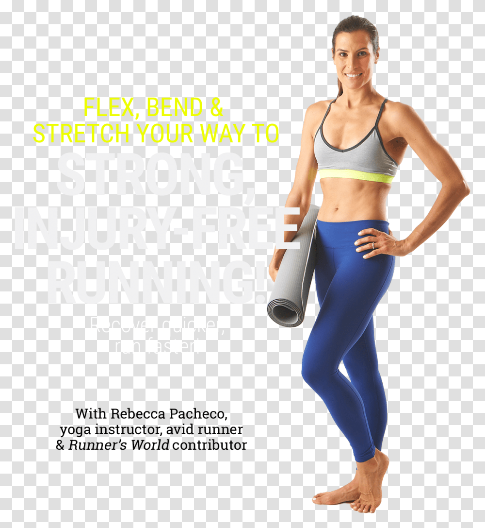 Yoga Runner Rebecca Pacheco Yoga For Runners, Person, Human, Female, Fitness Transparent Png