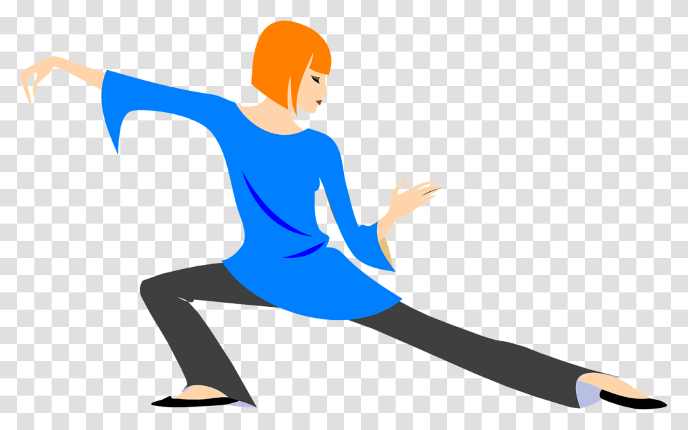 Yoga, Sport, Person, Kicking, Silhouette Transparent Png