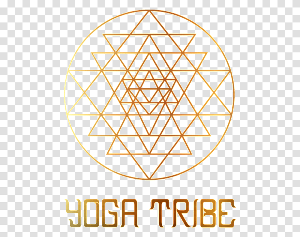 Yoga Tribe Gold Sri Yantra Sacred Geometry Triangle, Sphere, Logo, Trademark Transparent Png