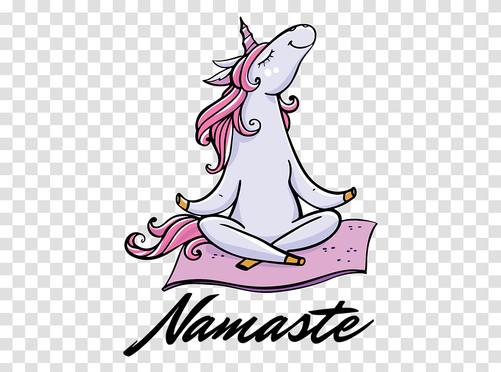 Yoga Unicorn Namaste Rainbow Meditation Spiral Notebook Yoga Unicorn, Mammal, Animal, Art, Wildlife Transparent Png