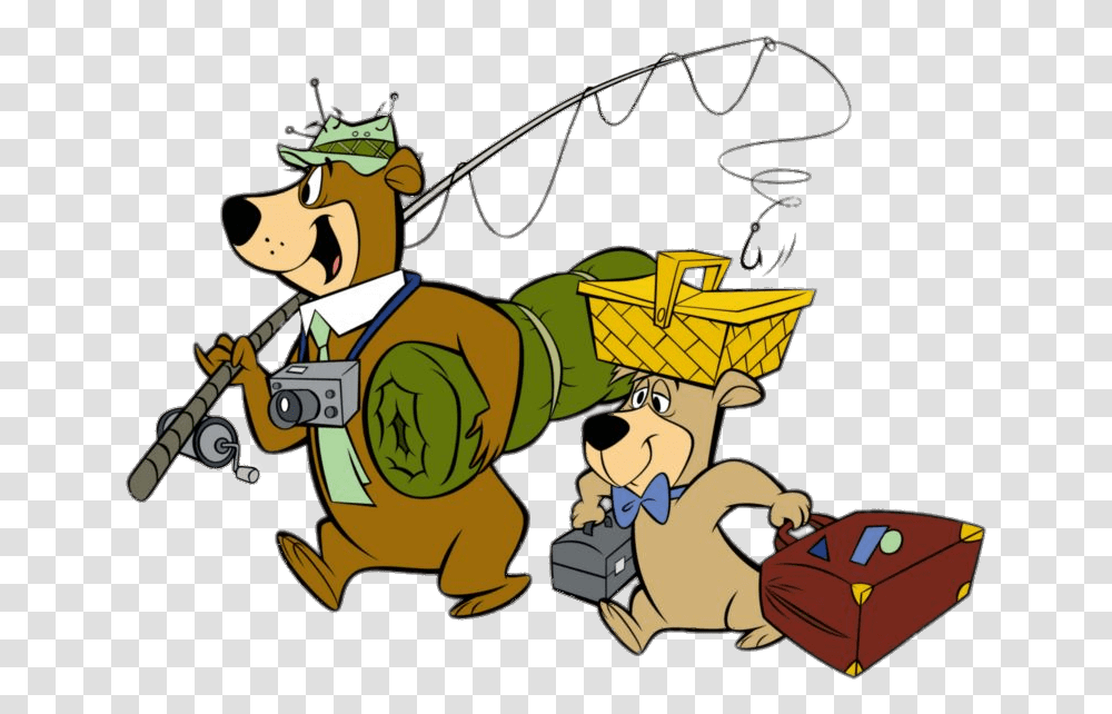 Yogi And Boo Boo Bear Go Fishing Yogi Bear Cartoon Camping, Accessories, Accessory, Jewelry, Crown Transparent Png