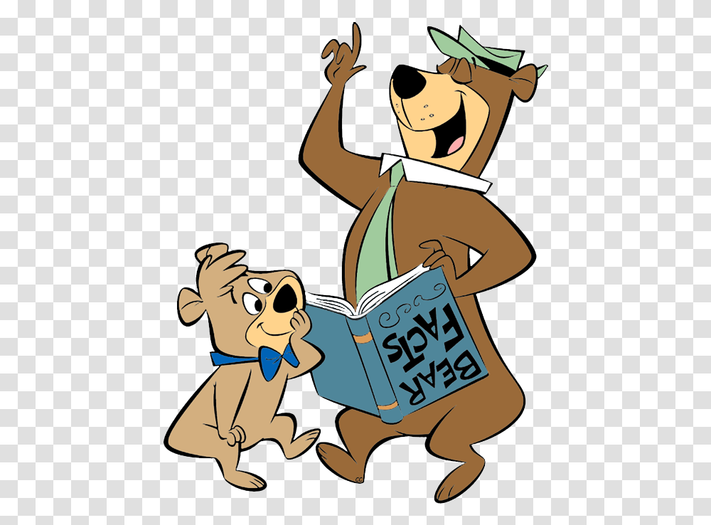 Yogi Bear And Boo Boo Download Yogi Bear, Reading, Book, Comics, Poster Transparent Png