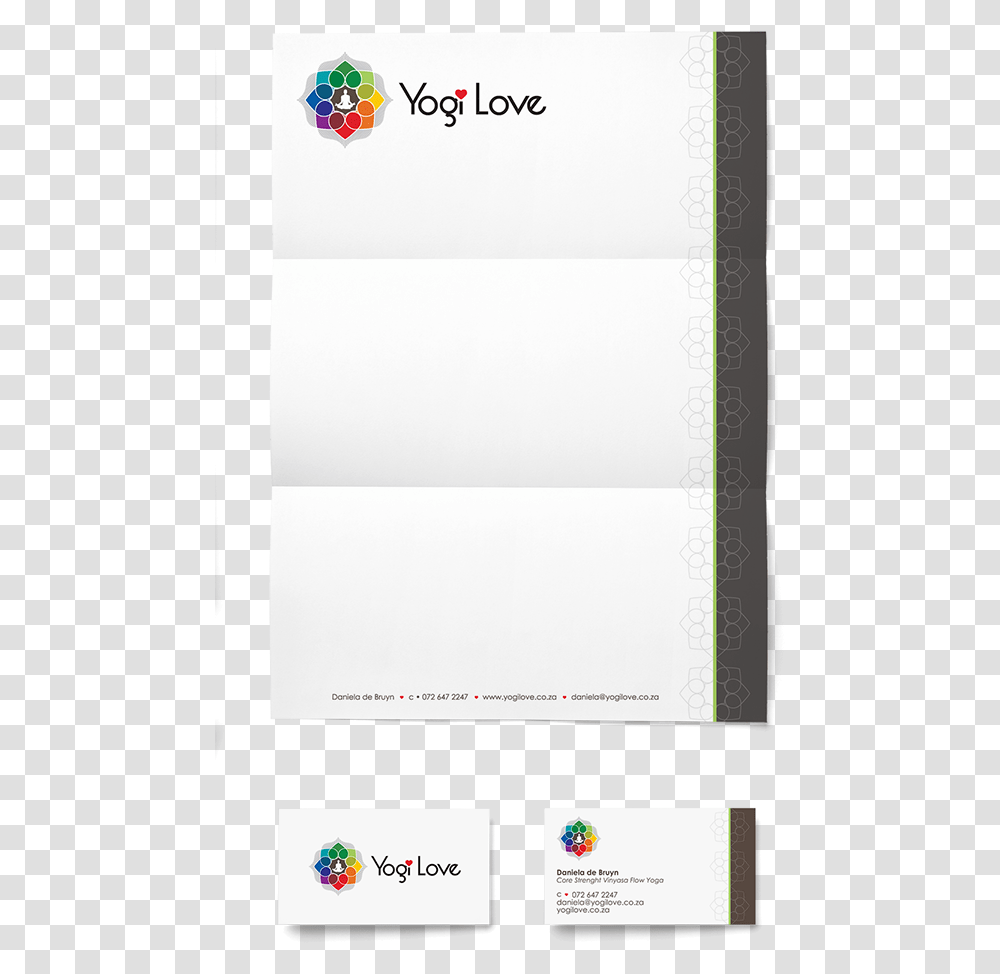 Yogi Love Logo Design And Corporate Id On Behance Love Yogi, Paper, Text, Rug, Electronics Transparent Png