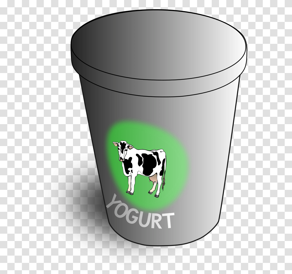 Yogurt Art Design Svg Clip Arts Carton Yogurt Clipart Background, Bucket, Cow, Cattle, Mammal Transparent Png