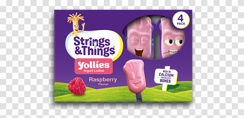 Yollies Raspberry Product Shot Cheese String Yollies, Poster, Advertisement, Plant, Flyer Transparent Png