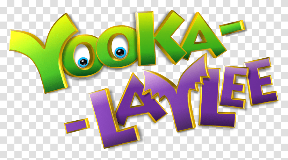 Yooka Yooka Laylee Logo, Graphics, Art, Text, Purple Transparent Png