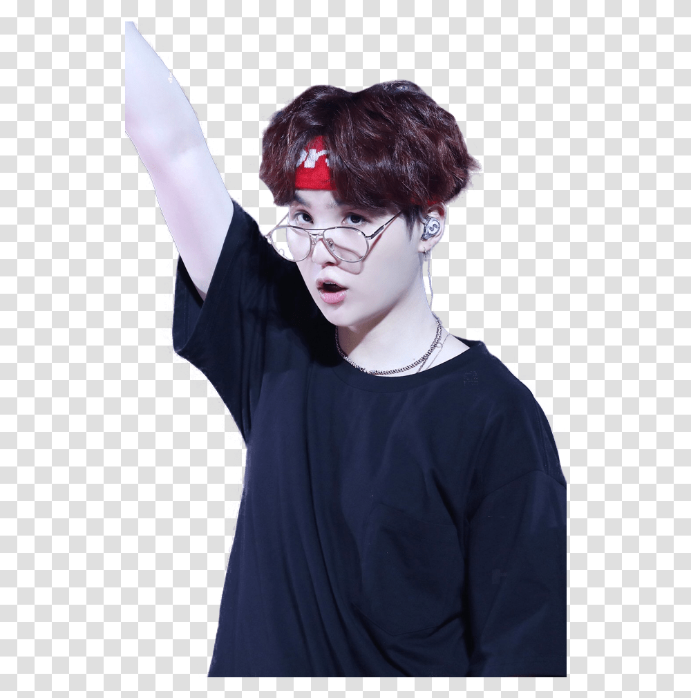 Yoongi Background Suga, Sleeve, Clothing, Glasses, Accessories Transparent Png