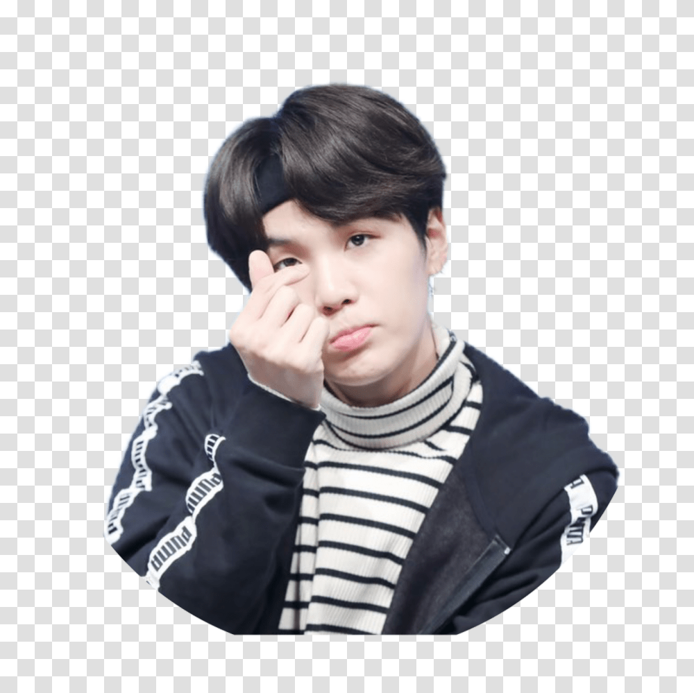 Yoongi, Person, Face, Portrait Transparent Png