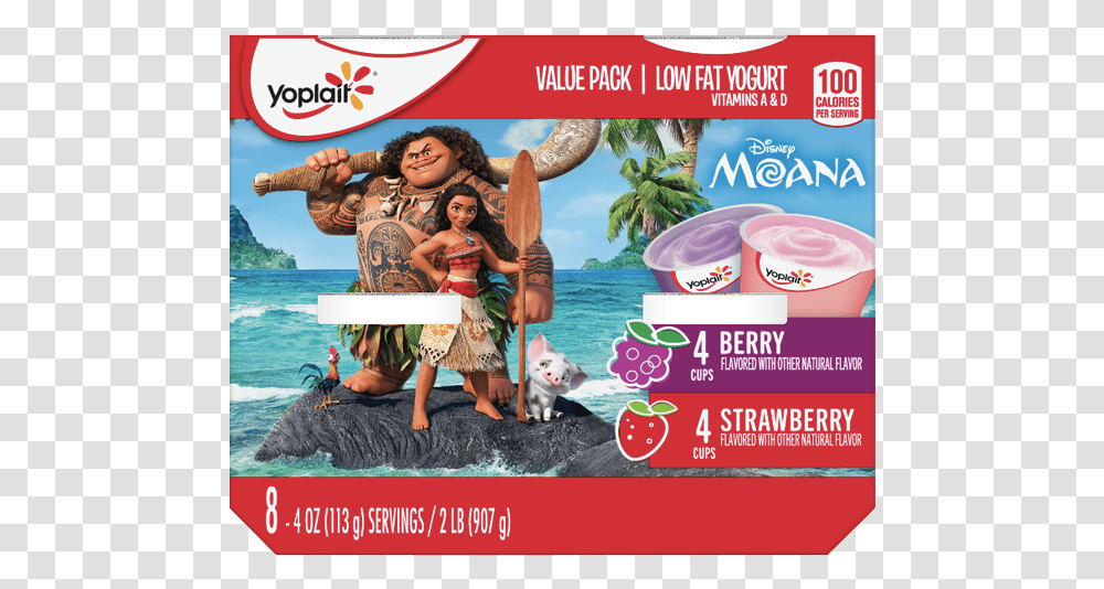 Yoplait Moana Yogurt, Advertisement, Poster, Flyer, Paper Transparent Png