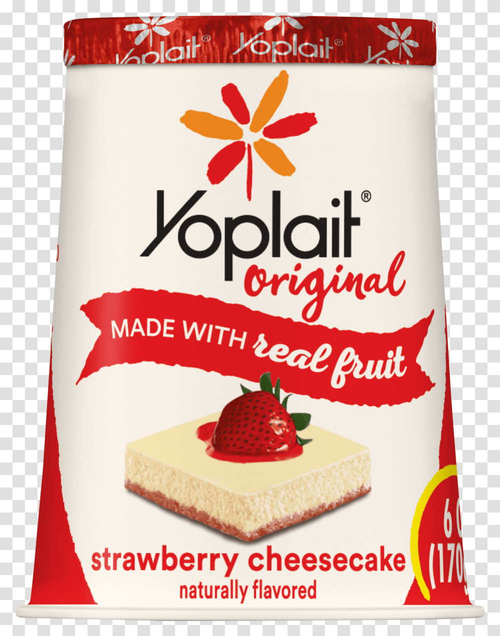 Yoplait Yogurt Orange Creme, Food, Plant, Strawberry, Fruit Transparent Png