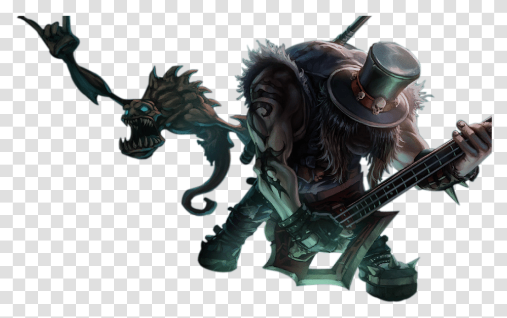 Yorick Build League Of Legends Yorick, Guitar, Person, Alien, Clothing Transparent Png