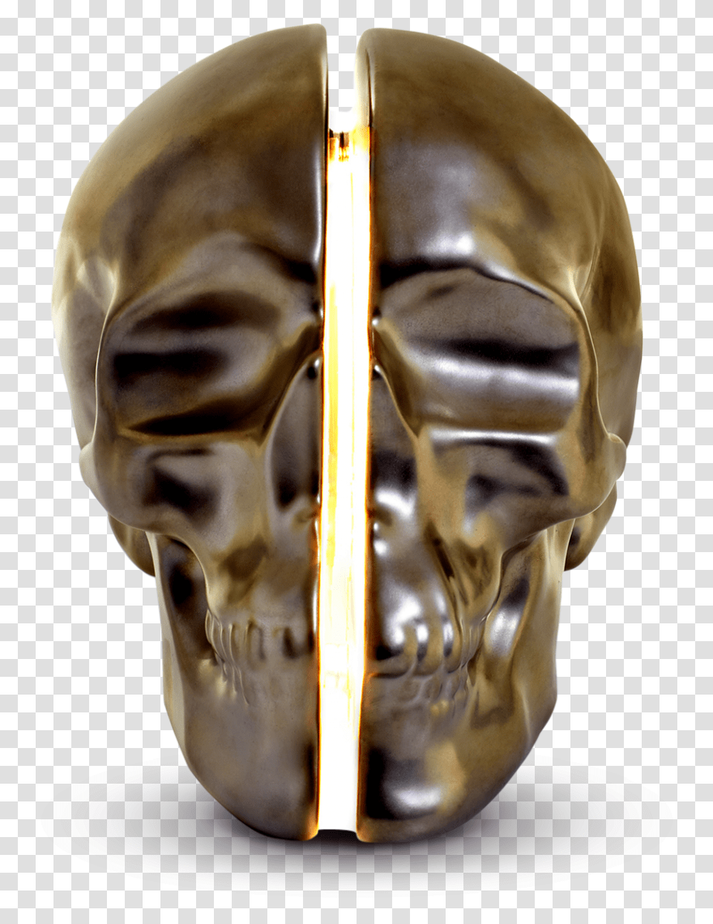 Yorick Skull Lamp Platinum Hand Painted 0 Skull, Head, Alien, Bronze, Helmet Transparent Png