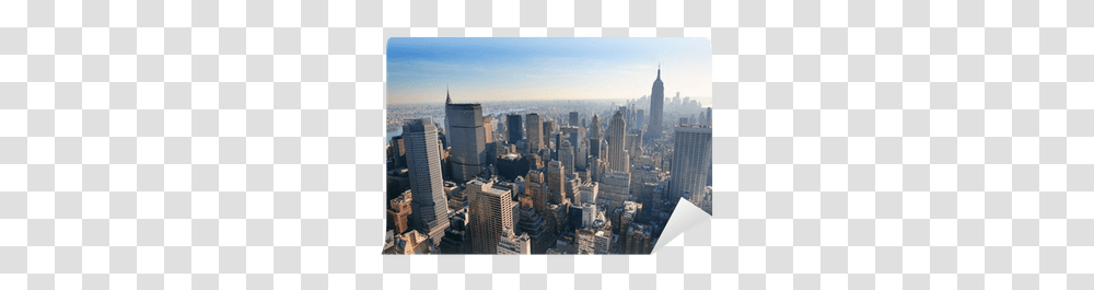 York City Skyline Wall Mural Pixers New York City, Urban, Building, High Rise, Metropolis Transparent Png