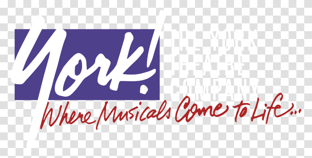 York Logo Where Musicals Come To Life Calligraphy, Label, Alphabet, Bazaar Transparent Png