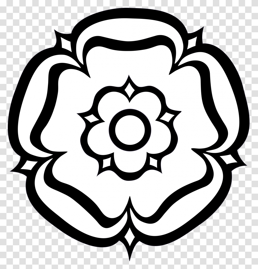 York Rose Flower Clipart South Yorkshire Flag, Stencil, Pattern, Heart Transparent Png