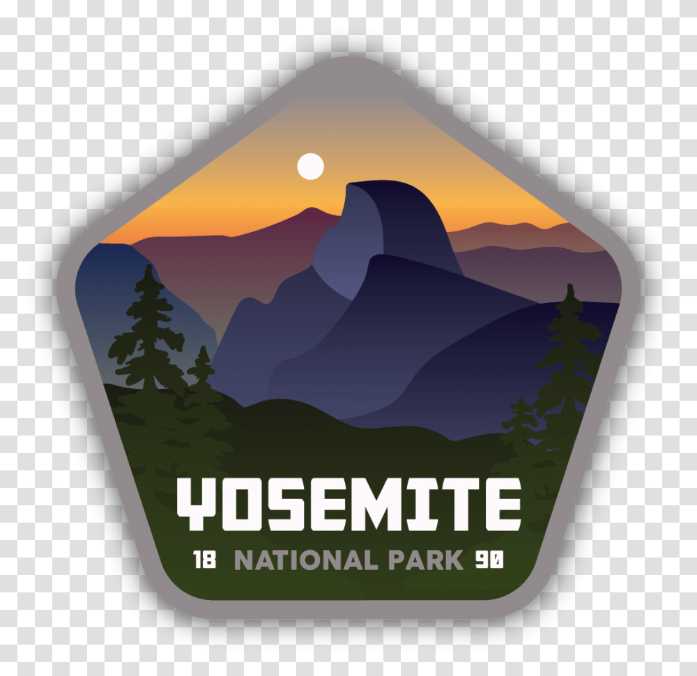 Yosemite National Park Sticker, Outdoors, Nature, Peak, Mountain Range Transparent Png