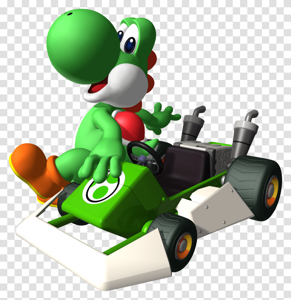 Yoshi Clipart Mario Kart Mario Kart Characters Yoshi, Vehicle, Transportation, Toy, Buggy Transparent Png