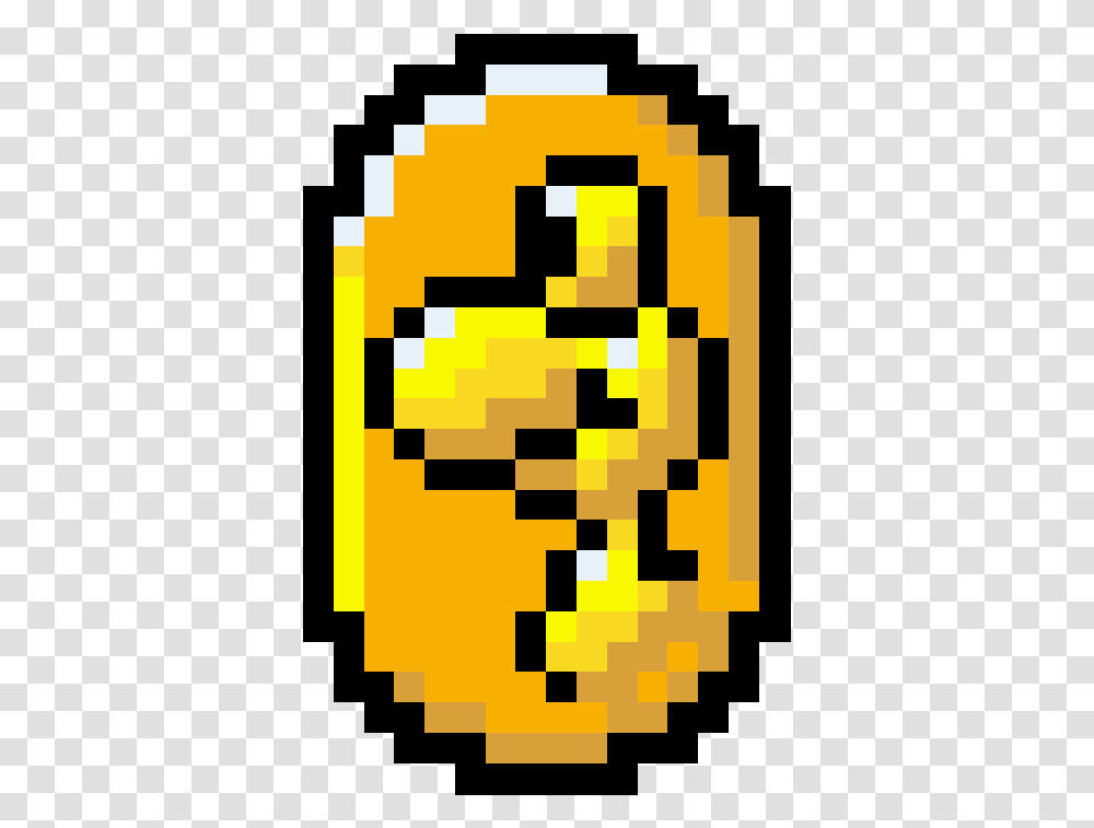 Yoshi Coin Pixel Art, Pac Man, Poster, Advertisement Transparent Png
