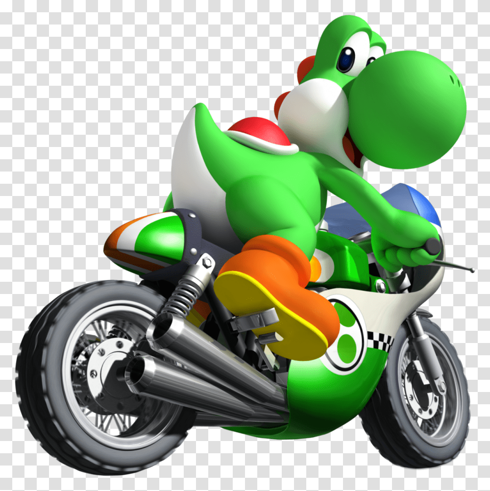 Yoshi Mario Kart, Toy, Wheel, Machine, Motorcycle Transparent Png