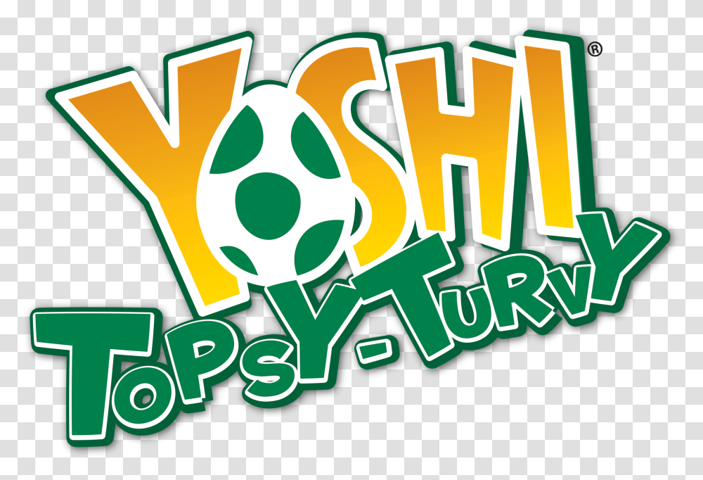 Yoshi Topsy Turvy 2004 Promotional Art Mobygames Yoshi Topsy Turvy Logo, Text, Alphabet, Symbol, Graphics Transparent Png