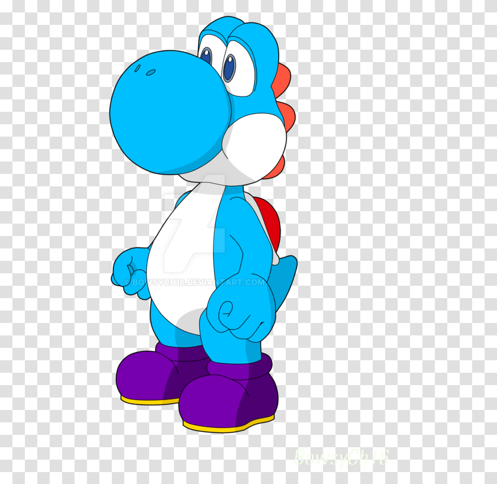 Yoshi Vector Light Blue Mario Series, Performer, Kneeling Transparent Png