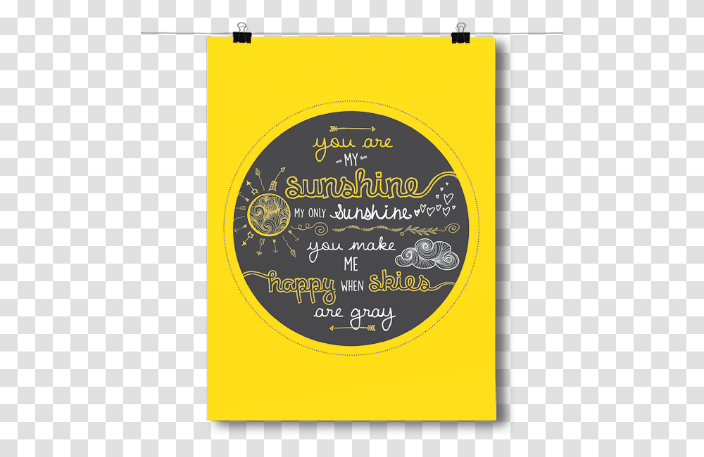 You Are My Sunshine Circle, Poster, Advertisement, Flyer, Paper Transparent Png