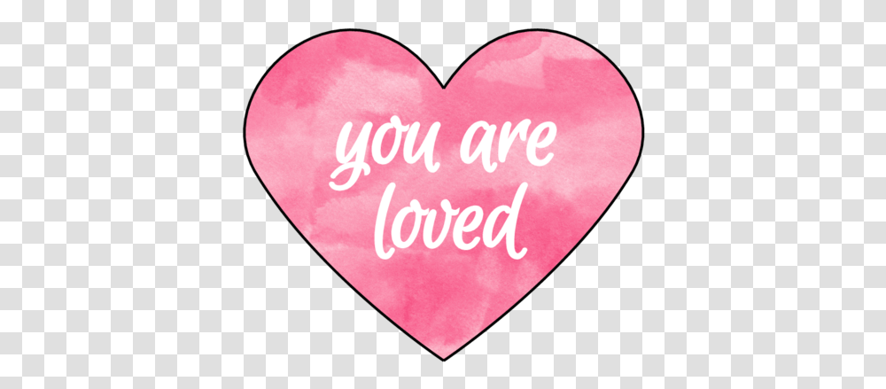 You Are Watercolor Heart Sticker Heart, Text, Plectrum Transparent Png