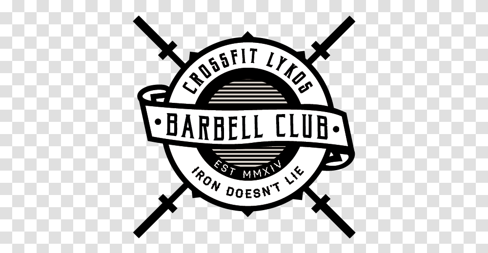 You Asked We Answered Barbell Club Logo, Symbol, Trademark, Label, Text Transparent Png