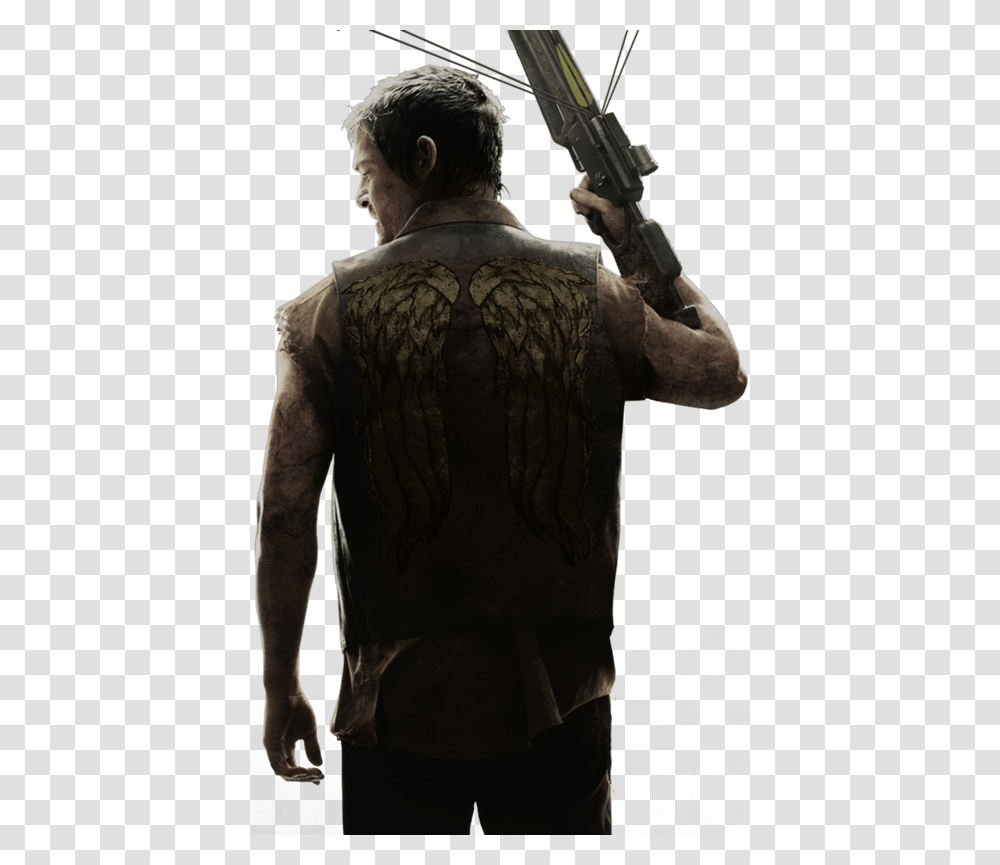 You Better Watch Your Mouth Sunshine Clipart Walking Dead Quotes Daryl, Back, Person, Human, Gun Transparent Png