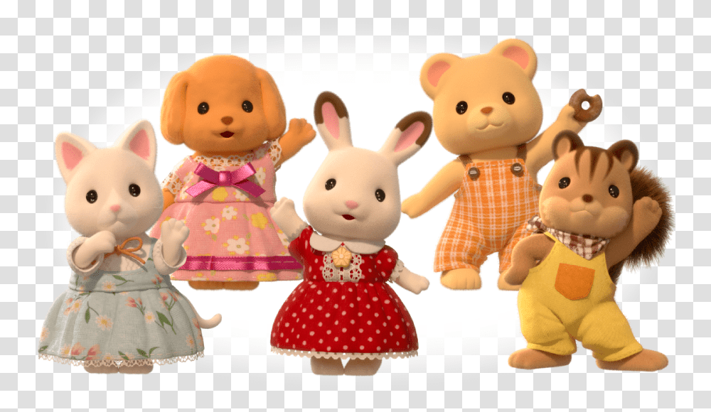 You Can Meet The Friends From Sylvanian Families On Calico Critters, Doll, Toy Transparent Png