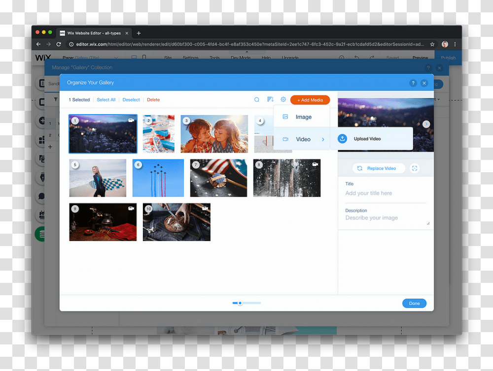 You Can Now Add Video To Media Gallery Field Velo By Wix Language, Computer, Electronics, Monitor, Screen Transparent Png