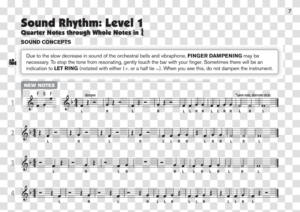 You Can Teach Percussion Sample Sheet Music, Page, Leisure Activities Transparent Png