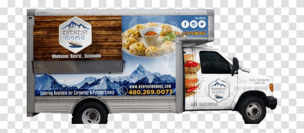 You Cant Tell From The Paint Job But This Food Truck Banner, Van, Vehicle, Transportation, Meal Transparent Png