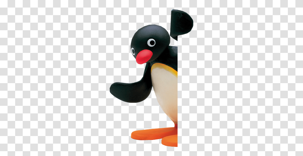 You Got Pinged Pingu Looking Around The Corner, Beak, Bird, Animal, Penguin Transparent Png